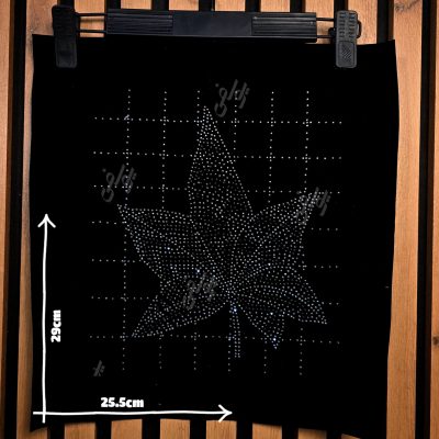 پنل نگین حرارتی برگ مو روی تیشرت نوجوان