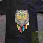 خرجکار گلدوزی جغد رنگی