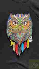 خرجکار گلدوزی جغد رنگی - تصویر 2