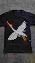 اپلیکه پولکی لک لک سفید