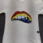 اپلیکه پولکی لب