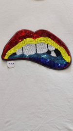 اپلیکه پولکی لب - تصویر 2