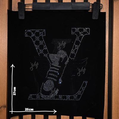 پنل نگین حرارتی لویی ویتون دو رنگ با کتونی و بال فرشته