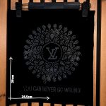 جزئیات طراحی دایره ای پنل نگین حرارتی لویی ویتون