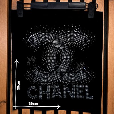 نصب پنل نگین حرارتی Chanelروی پارچه و کیف و لباس اسپرت