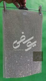 نگین لواشکی حرارتی منظم نقره ای