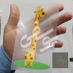 چاپ حرارتی ( dtf) زرافه