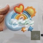چاپ حرارتی ( دی تی اف ) رنگین کمان و ماه