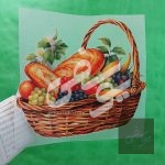 چاپ حرارتی سبد نان و انگور (دی تی اف )