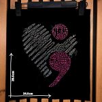 پنل نگین حرارتی قلب دو رنگ