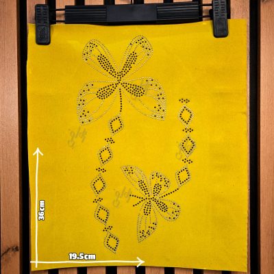 پنل نگین حرارتی پروانه دنباله دار مناسب پیش سینه شومیز