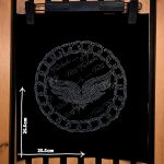 پنل نگین حرارتی فرشته و زنجیر برای تی شرت های مدرن