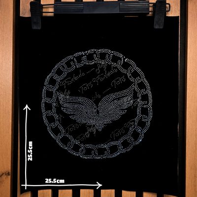 پنل نگین حرارتی فرشته و زنجیر برای تی شرت های مدرن