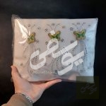 پروانه 3 تایی تلفیق گلدوزی و نگین ورقی