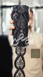 یراق 10 یاردی گیپوری و منجوق دوزی قلب