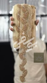 یراق 10 یاردی ملیله و منجوق دوزی گیس برگ