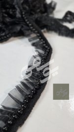 یراق 10 یاردی پلیسه مرواریدی 4 سانتی - تصویر 2