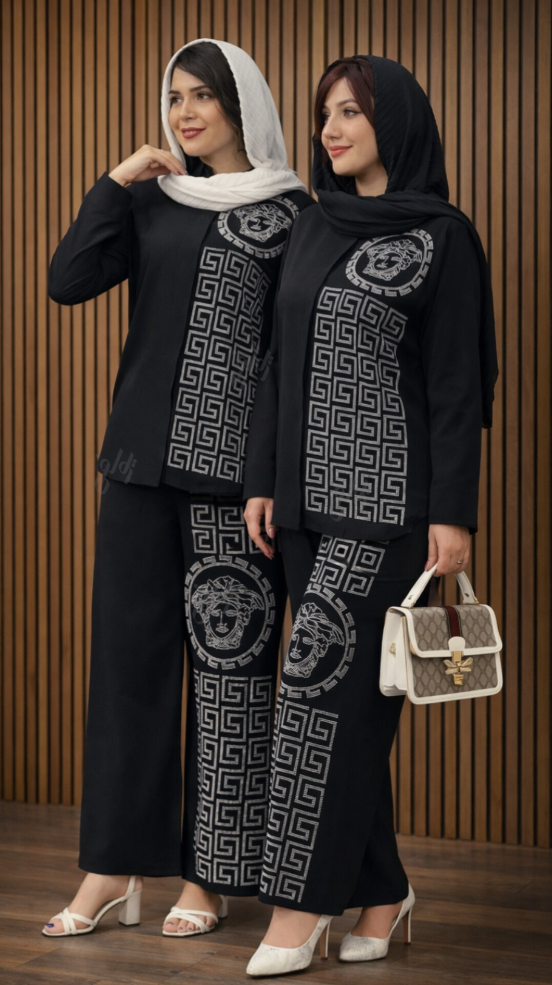 InShot_۲۰۲۶۰۱۰۵_۱۵۲۴۴۴۰۳۳ پنل نگین حرارتی ست شومیز و شلوار ورساچه - تصویر 1