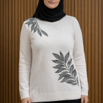 پنل نگین عبایی برگ سرخسی